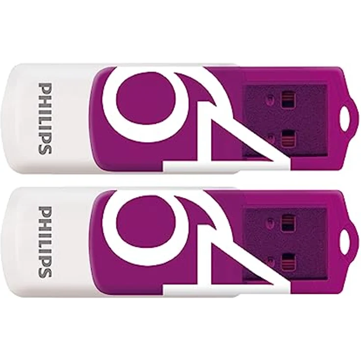 Philips USB 2.0 64GB Vivid Edition Purple 2-Pack  – Bild 4