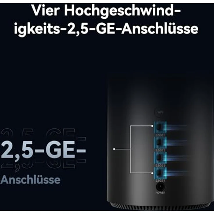 HUAWEI WiFi Mesh X1 Pro Router, 3,6 Gbit/s, Dualband WLAN 7, vier 2,5-GE-Anschlüsse, etagenübergreifende Netzantenne, ästhetisches Design, 30 Monate Garantie – Bild 4