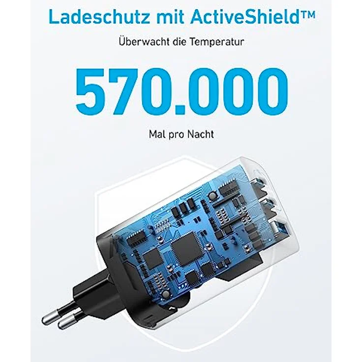 Anker USB C Ladegerät 67W, Anker 335 Netzteil mit PIQ 3.0, 3-Port Schnellladegerät, Für iPhone 16/15/14/13/12 Serie, MacBook Pro, iPad, Galaxy, Pixel – Bild 5