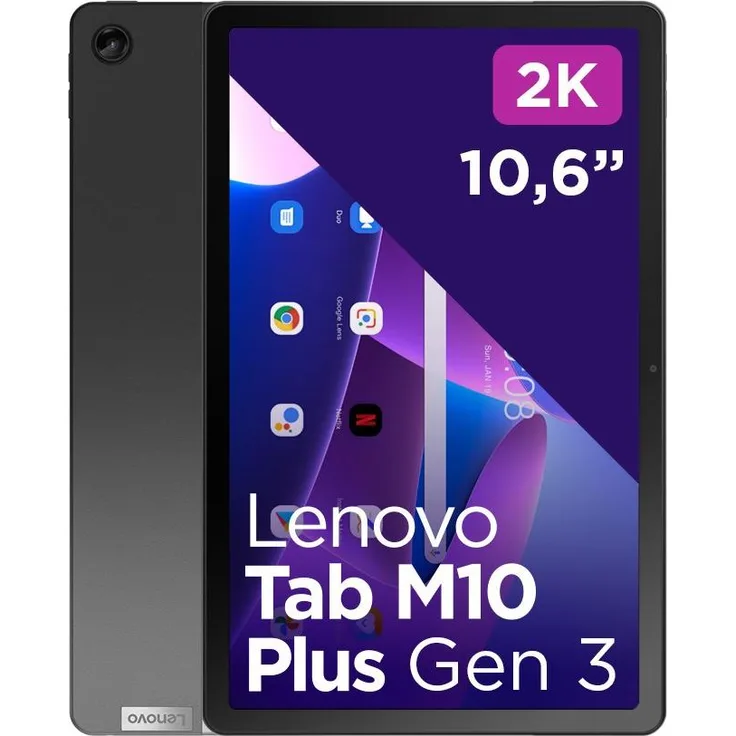 Lenovo Tab M10 Plus Gen 3 (10.61", 64 GB, Storm Grey), Tablet, Grau