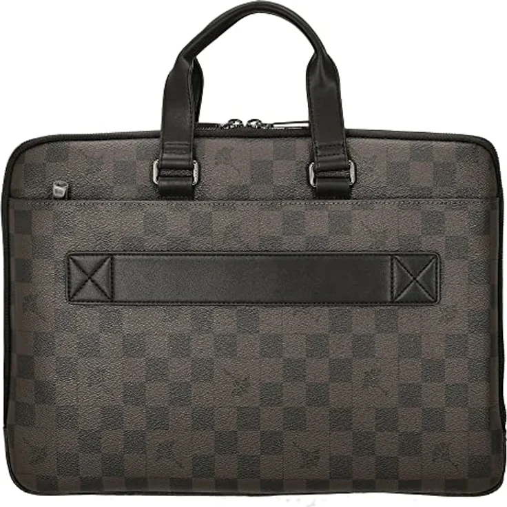 Joop! Businesstasche Cortina Piazza Janus Seal Brown, Laptop Sleeve mit extra Polsterung, modernem Karo-Design – Bild 4