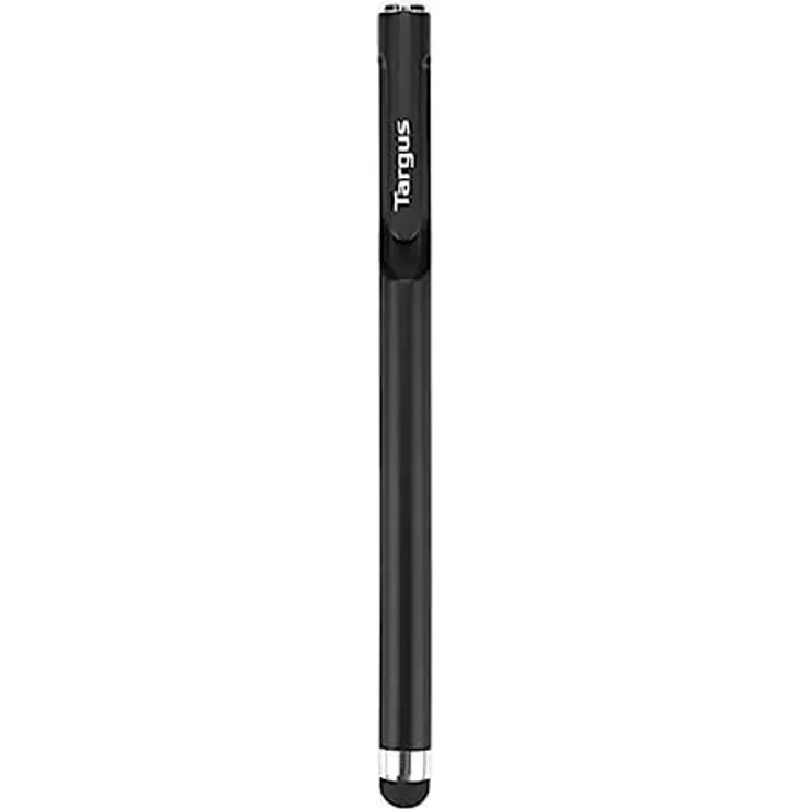 Targus AMM163AMGL Lápiz óptico y bolígrafo 2 en 1 antimicrobiano para teléfonos inteligentes y pantallas táctiles - Negro