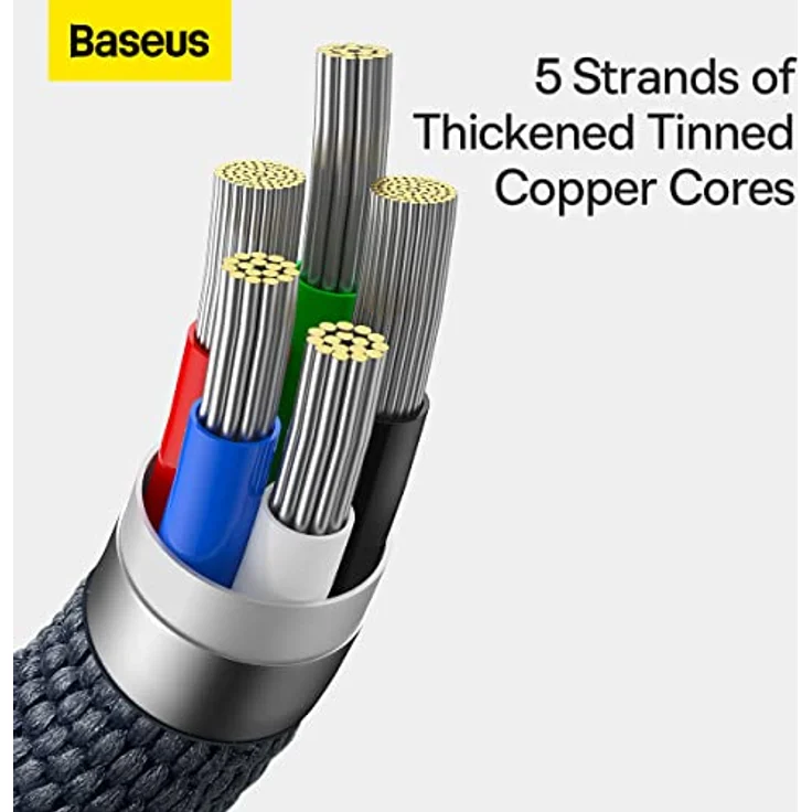 Baseus Crystal Shine USB Typ C auf Lightning Kabel, 20W Schnelllade- und Datenübertragung, 2m, schwarz – Bild 5