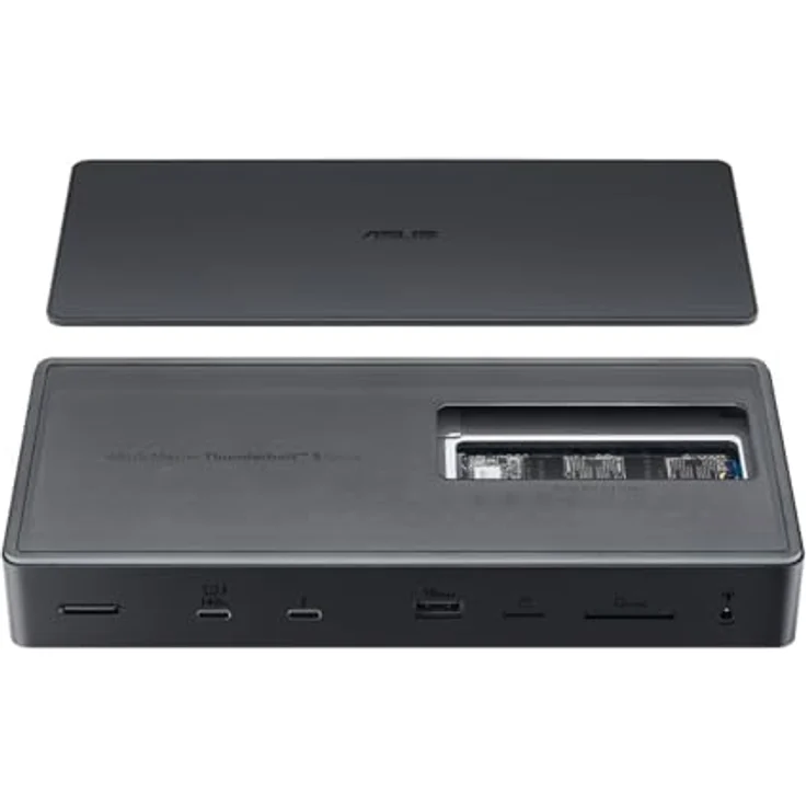 ASUS Master Thunderbolt 5 Dock DC510, 13-in-1 Dockingstation mit 140 W Power, 2500 Mbit/s, 8K/4K Multi-Monitor-Anschluss, Schwarz – Bild 3
