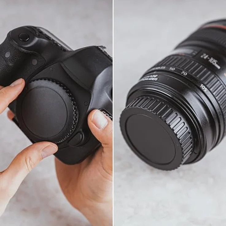 LENS-AID Lens-Aid Set Gehäusedeckel + Objektivdeckel (hinten) für Pentax K Mount, passgenau und optimaler Schutz für Kamera und Objektiv – Bild 5