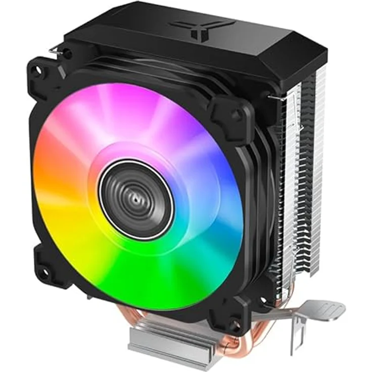 Jonsbo CR-1200E CPU-Kühler, RGB - 92mm, Schwarz-Silber – Bild 4