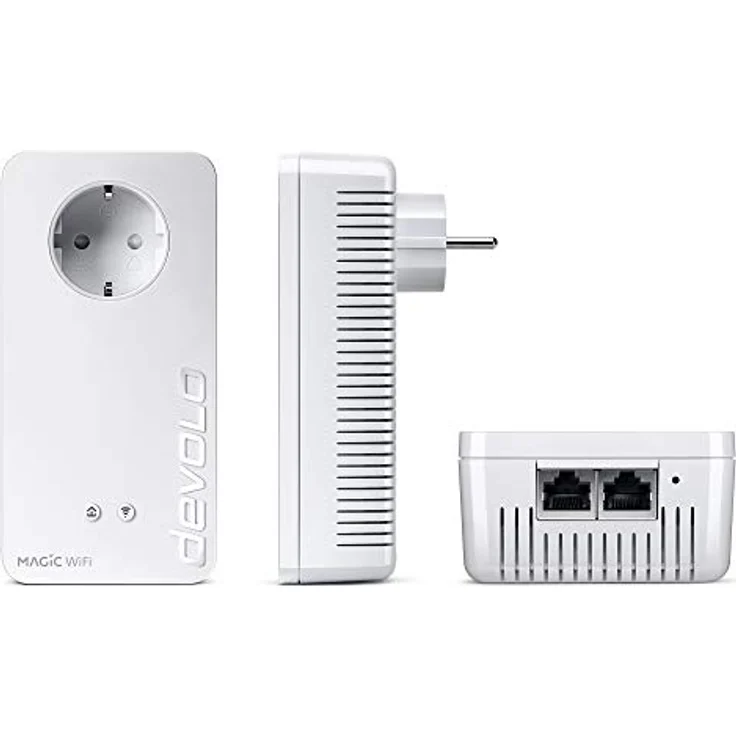 devolo Magic 2 WiFi - Starter Kit - Bridge - GigE, HomeGrid - 802.11a/b/g/n/ac - Dual-Band - an Wandsteckdose anschließbar – Bild 2