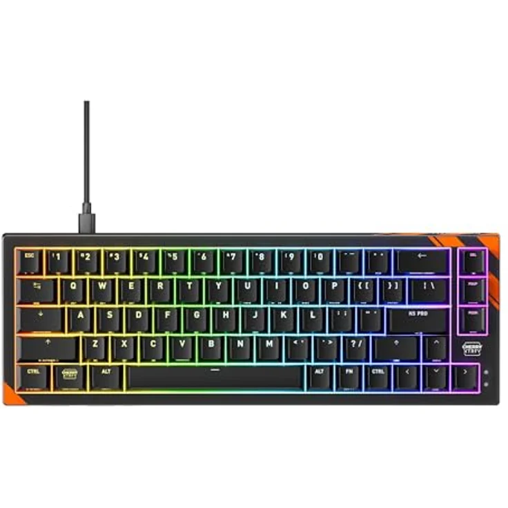 Cherry K5 Pro TMR Compact Keyboard, 65% Layout, 8000 Hz Abtastrate, magnetische Cherry MK-Schalter, RGB-Beleuchtung, weiß – Bild 7