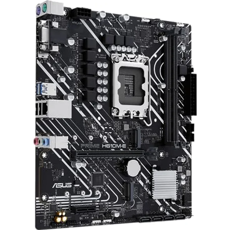 ASUS Prime H610M-E-CSM Mainboard Sockel Intel LGA 1700 (Intel H610, mATX, DDR4 Speicher, PCIe 4.0, 2X M.2, COM Header, RGB Header) – Bild 4
