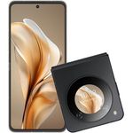 nubia flip 5G, faltbares Dual-Screen-Handy mit 50MP AI Dual-Kamera, Snapdragon 7 Gen1, 4310mAh, 33W Schnellladung - Schwarz