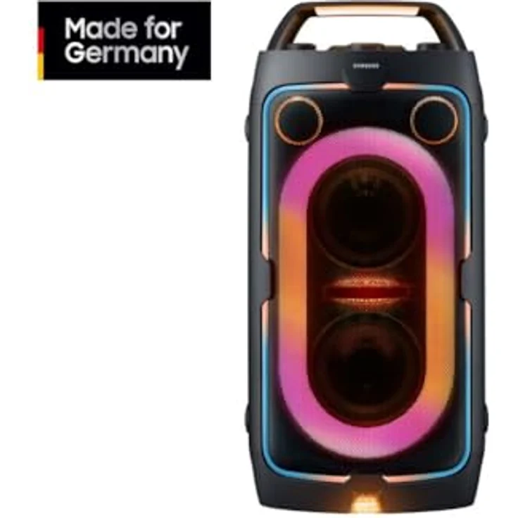 Samsung Sound Tower MX-ST40F (2025) Partylautsprecher mit 160 W, Dual-Subwoofern, spritzwassergeschützt (IPX4), Partybeleuchtung und 12 Stunden Akkulaufzeit – Bild 4