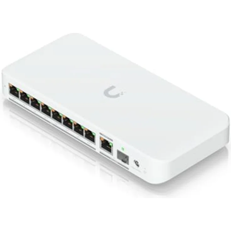 Ubiquiti USW-Flex-2.5G-8-PoE, smart managed Layer2 Switch mit 8x 2,5 GbE PoE++, 1x 10 GbE PoE Uplink, lüfterlos, Desktop-Design – Bild 5