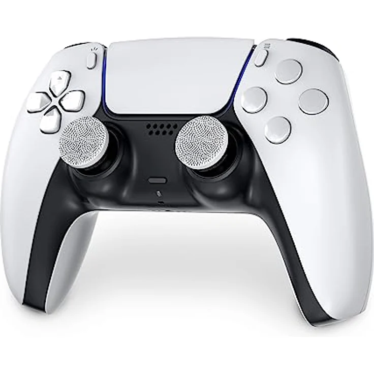 KontrolFreek Clutch für Playstation 5, PS5 und Playstation 4, PS4-Controller, Performance-Thumbsticks, 2 Low-Rise Concave, Schwarz & Weiß – Bild 4