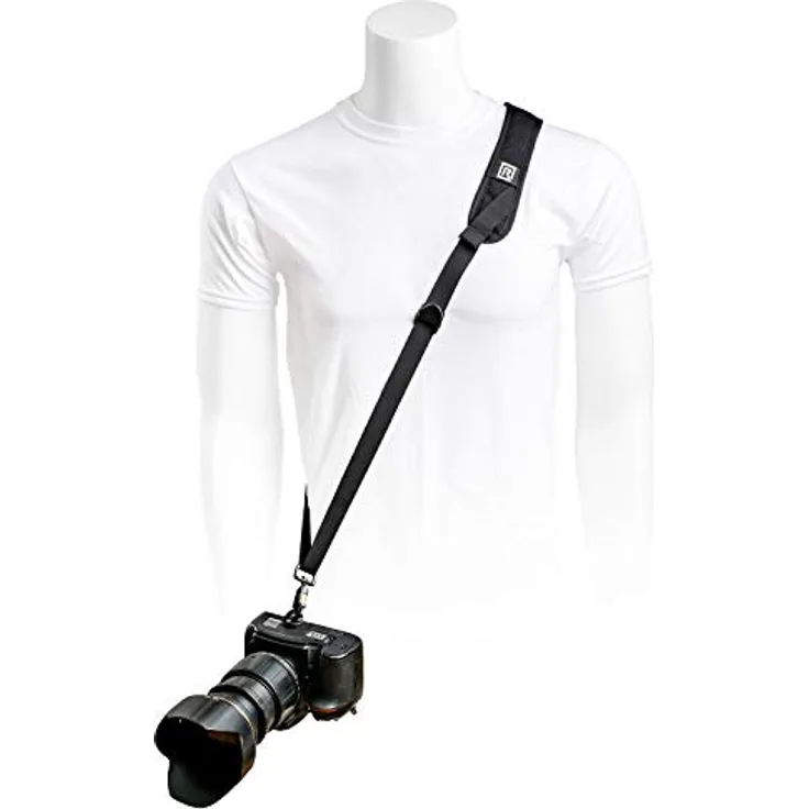 BlackRapid Metro Camera Sling - Original Kameraschlinge mit Schulterpolster aus Nylon und Duraflex-Schnalle, Schwarz