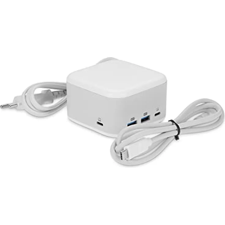 LMP PowerDock GaN Netzteil (100 W, USB-C Dock, 5 Ports, USB 2.0, HDMI 2.0, Gigabit Ethernet - 25186 (Weiß) – Bild 2