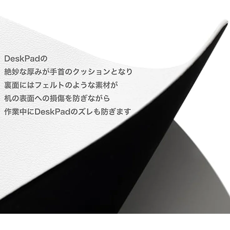 Twelve South DeskPad | Nachhaltige Leder-Verlängerungsmatte für die Maus, spritzwasserfest, rutschfeste Mausoberfläche, optimale Größe für den Displaygebrauch, Grau, Mittel – Bild 3
