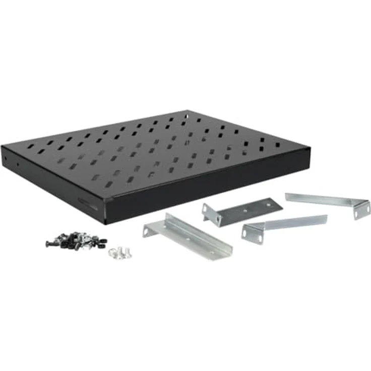 Equip EZVS-19-1-35-B Rack, 1U 350 mm tief für Schrankmontage, schwarz – Bild 3