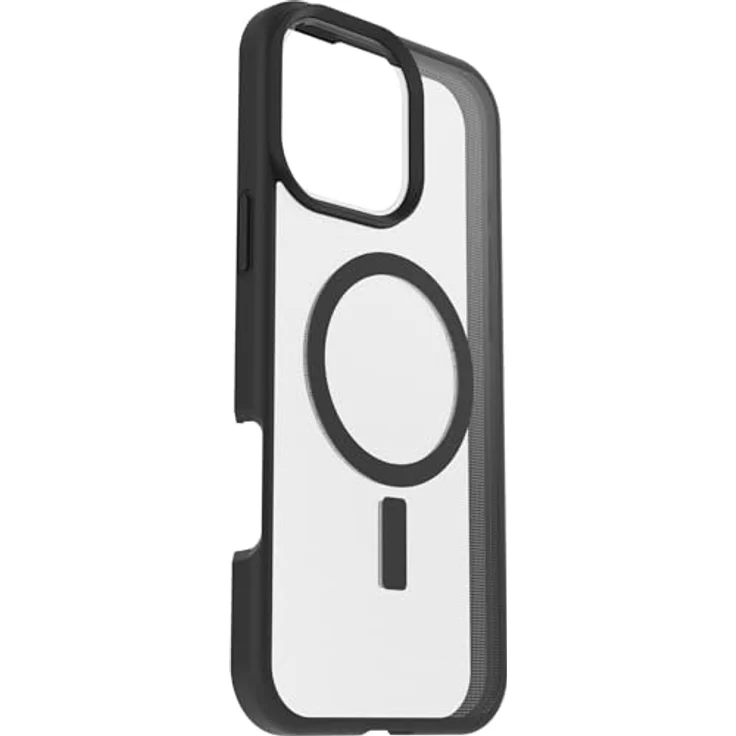 OtterBox React MagSafe iPhone 16 Pro Max Hülle, Black Crystal - Clear/Black, US Military MIL Standard, Ultradünn, Falltest nach Militärstandard, Hartschale mit weichem Griffrand – Bild 2