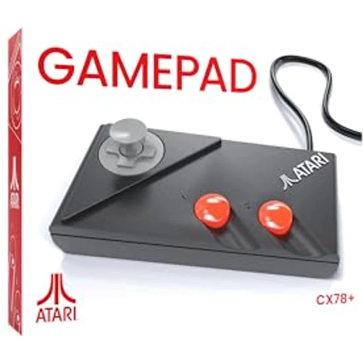 Plaion CX78+ Gamepad, Gaming Controller für Atari 2600+/2600/7800, Schwarz – Bild 1