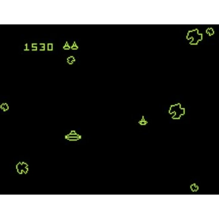 Atari Asteroids Deluxe (Atari 7800+) Cartridge, PC-Games - Photonenkanone, riesiges Asteroidenfeld, schwebende Trümmer – Bild 4