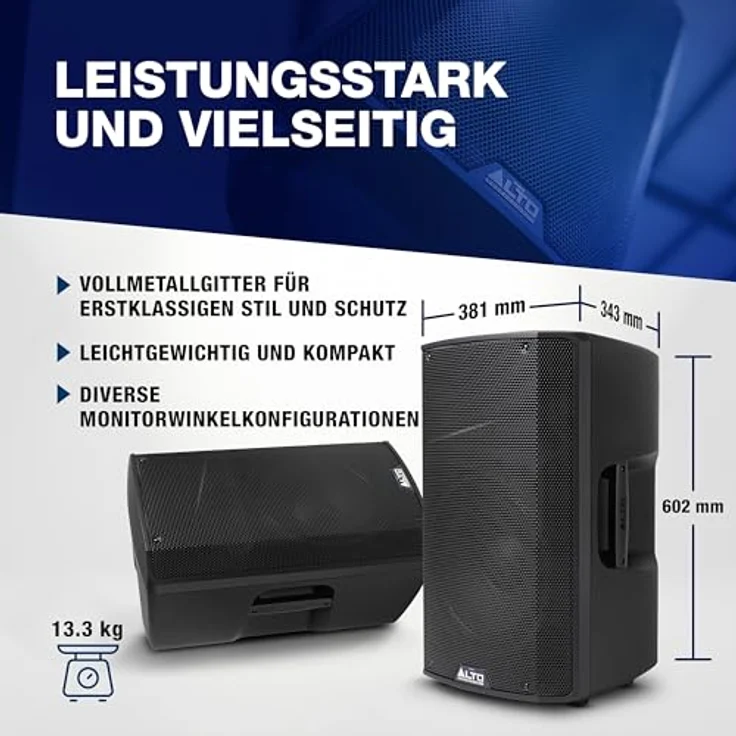 Alto Professional TX 412, Aktiver Standlautsprecher mit 700W, Bluetooth True Wireless Stereo, optimierter EQ-Steuerung – Bild 7