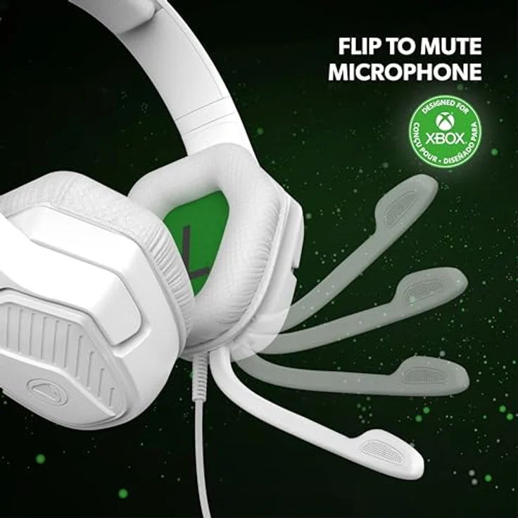 Snakebyte Headset Base X - Weiß, Offiziell Lizenziertes, Kabelgebundenes Headset für Xbox Series S|X & Xbox One, Starker 50MM Audio-Treiber – Bild 3
