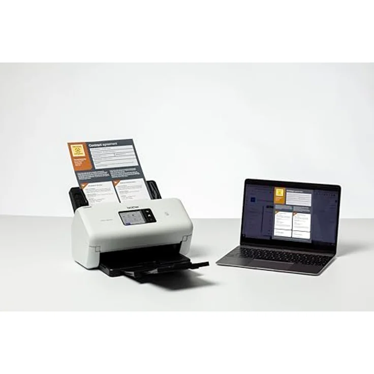 Brother ADS-4550W Dokumentenscanner, schwarz, Duplex-Funktion, 600 x 600 dpi, 35 Seiten/Minute, 7,1 cm Farb-Touchscreen, WLAN und USB 3.0 – Bild 5