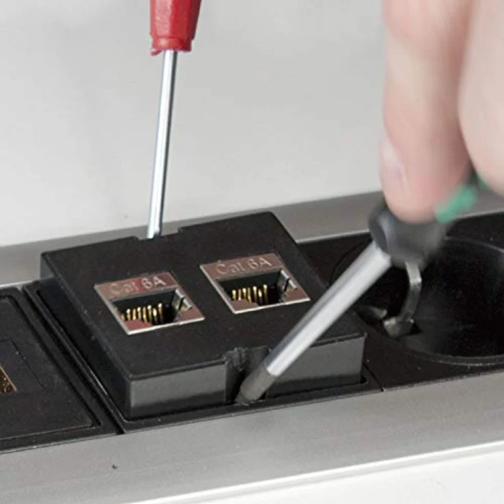 Evoline Wechselmodul 1 x HDMI Buchse vorne und hinten Kunststoff schwarz, Flexibles Daten- und Multimedia-Modul – Bild 3