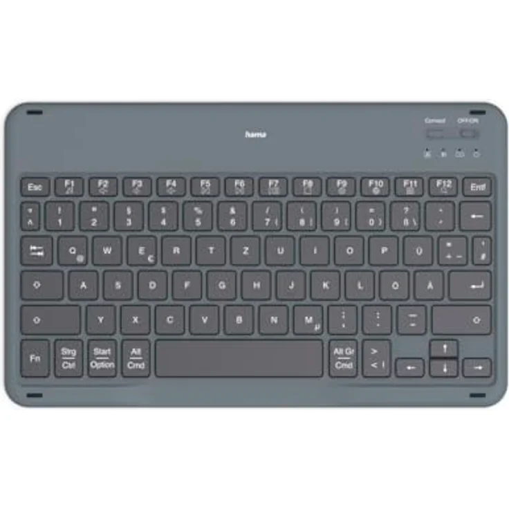 Hama Bluetooth®-Tastatur Travel 500 für Tablets 7"-11", Case, kabellose TastaturQWERTZ DE, schwarz – Bild 4
