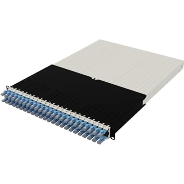 PATCHBOX Patchbox ONE 30 RU Cat.6a Patchpanel 24 Port mit einziehbarem Kabelmanagementsystem für 19" Rack, 10GB Flachbandkabel, einfache Netzwerk- und Serverkonfigurationen – Bild 4