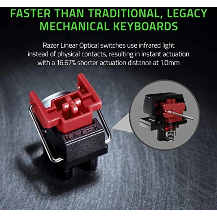 Razer Huntsman Mini, optische lineare Switches, RGB, Tastatur in Schwarz, kompakt und langlebig – Bild 2