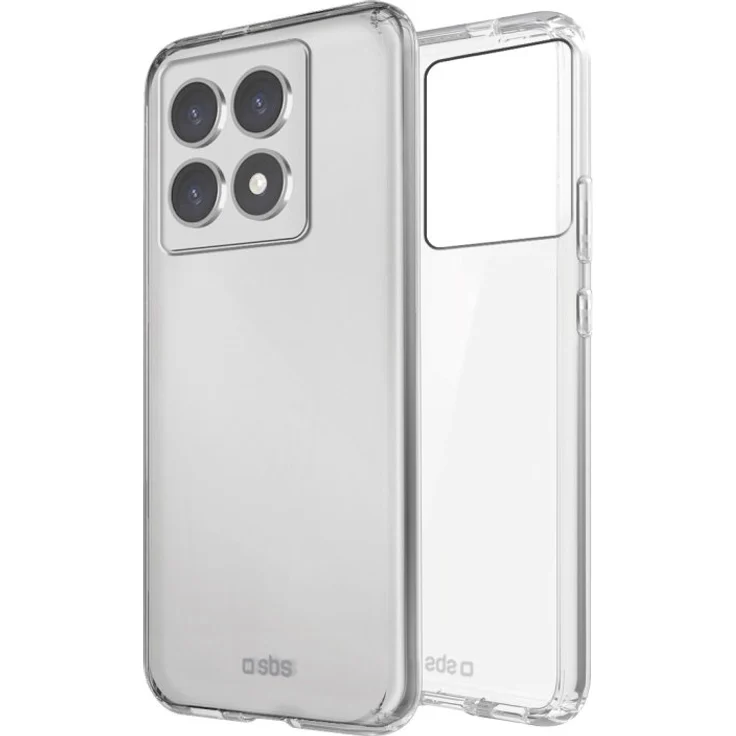 SBS Skinny Cover für Xiaomi 14T, transparent, 16,9 cm (6.67"), stoß- und kratzfest