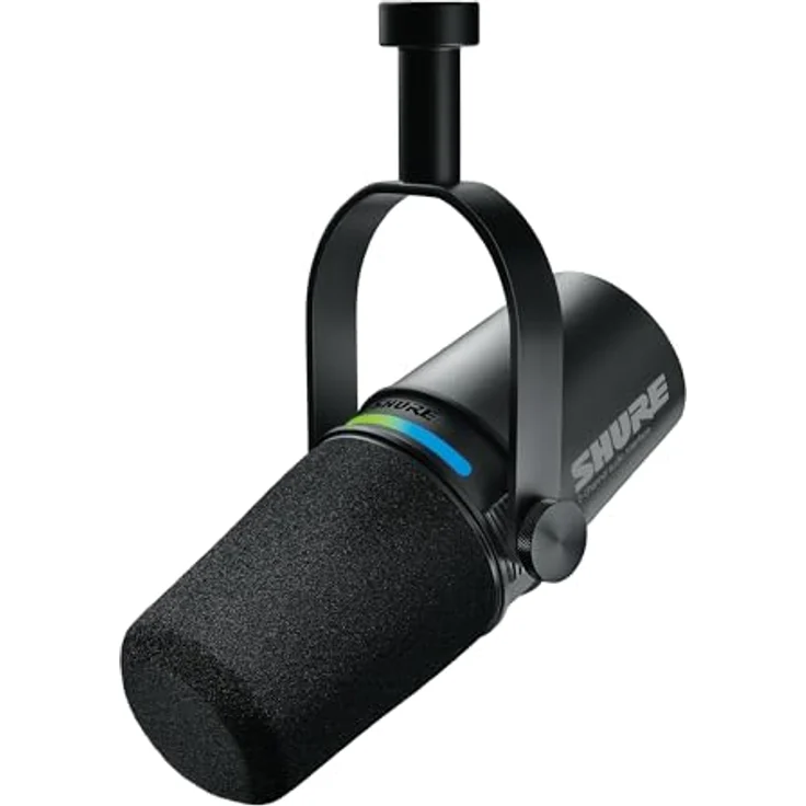 Shure MV7i Smart Podcast- und Mikrofon + Audio-Interface – Dual-XLR-Anschlüsse, USB-C, Voice Isolation Technologie – Bild 1