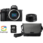 NIKON Z 50 Kit, Systemkamera mit 20.9 MP, Objektiv 16-50 mm, 8 cm Touchscreen, WLAN, 4K Video