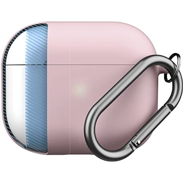 KeyBudz Kopfhörer-Schutzhülle Hybrid Shell für AirPods 3, stoßfest, kratzfest, rosa