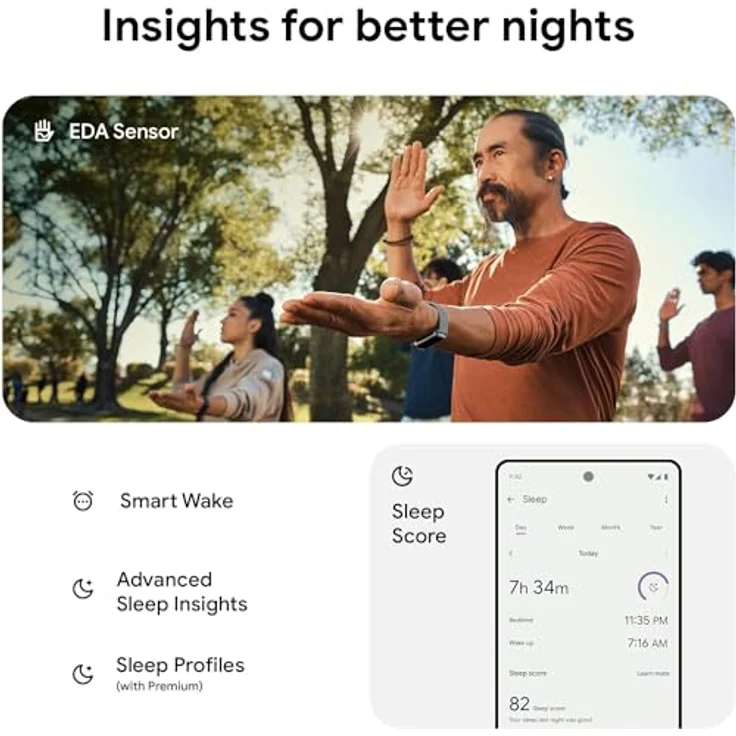Fitbit Charge 6, Smartwatch mit Google-Apps, EKG-Funktion, Herzfrequenzüberwachung und 7 Tagen Akkulaufzeit, Schwarz – Bild 7