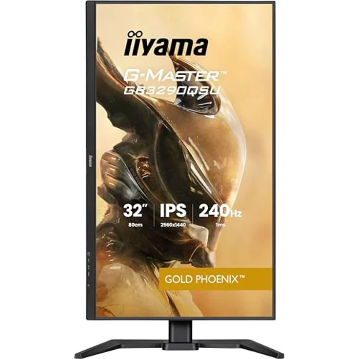 iiyama G-Master Gold Phoenix GB3290QSU-B1, 31,5" QHD Gaming Monitor mit 240Hz, 1ms Reaktionszeit, FreeSync Premium, Höhenverstellung, schwarz – Bild 4