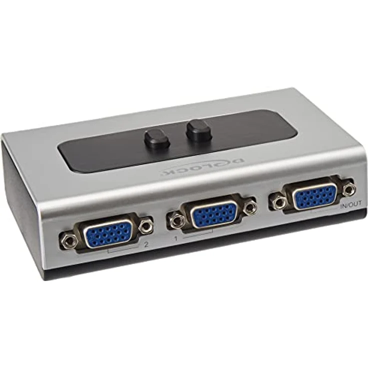 DeLOCK 87758 Umschalter VGA 2 Port, manuell bidirektional, KVM-Switch – Bild 2