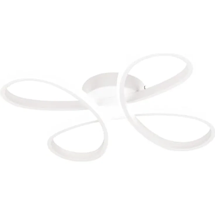 Trio Leuchten LED Deckenleuchte Fly 645610131, Metall Weiß matt, 22 Watt LED, Switch Dimmer, 2600 Lumen, 40x40 cm