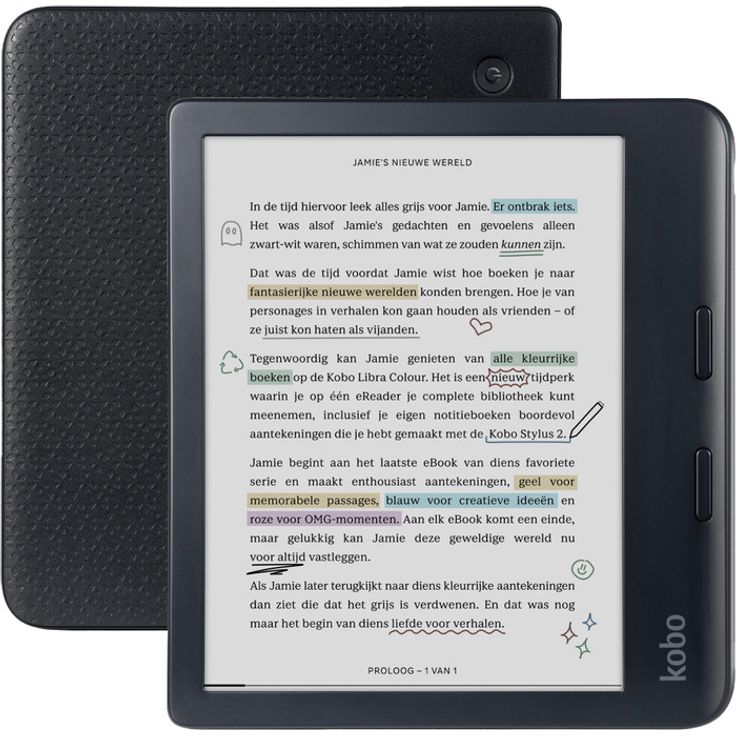 Kobo Libra Colour (7", 32 GB, Black), eReader, Schwarz