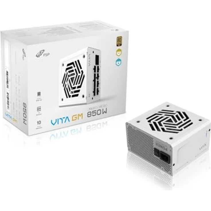 Fortron VITA 850 GM W 85+G F-Modular, 850 W PC-Netzteil mit 80 PLUS Gold-Zertifizierung, weiß – Bild 3