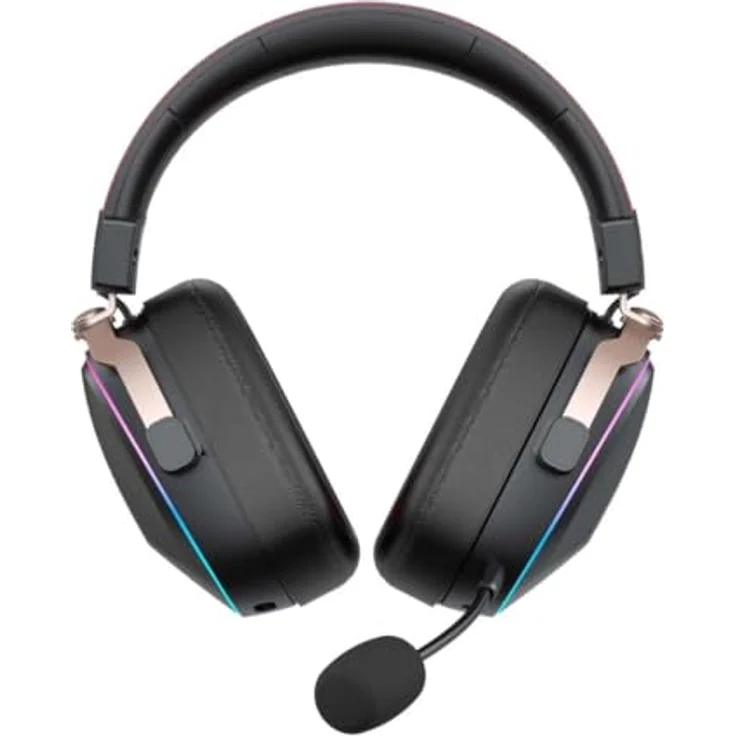 Havit Gamenote H2039BG Gaming Wireless 7.1 Gaming Headset 2.4GHz+BT+3.5mm Audio, Schwarz mit RGB-Beleuchtung – Bild 3