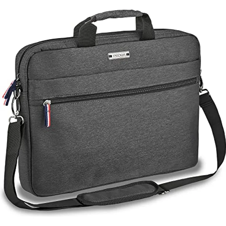 Pedea Laptoptasche 15,6 Zoll (39,6cm) URBAN-HIP Notebook Umhängetasche mit Tablet Fach, grau