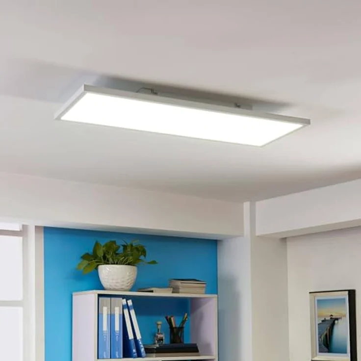 Lampenwelt Arcchio LED Panel 'Philia' dimmbar mit Fernbedienung (Modern) in Weiß für Wohnzimmer & Esszimmer, Bürolampe, Deckenlampe - Energiesparende Deckenleuchte mit Dimmer und Fernbedienung – Bild 2