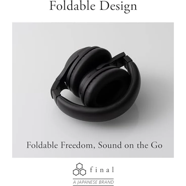 final UX2000 Bluetooth-Kopfhörer, Hybrid-Geräuschunterdrückung, Gaming-Modus mit niedriger Latenz, maximale 60 Stunden Musikwiedergabe, Multipoint, entworfen in Japan (Cremeweiss) – Bild 5