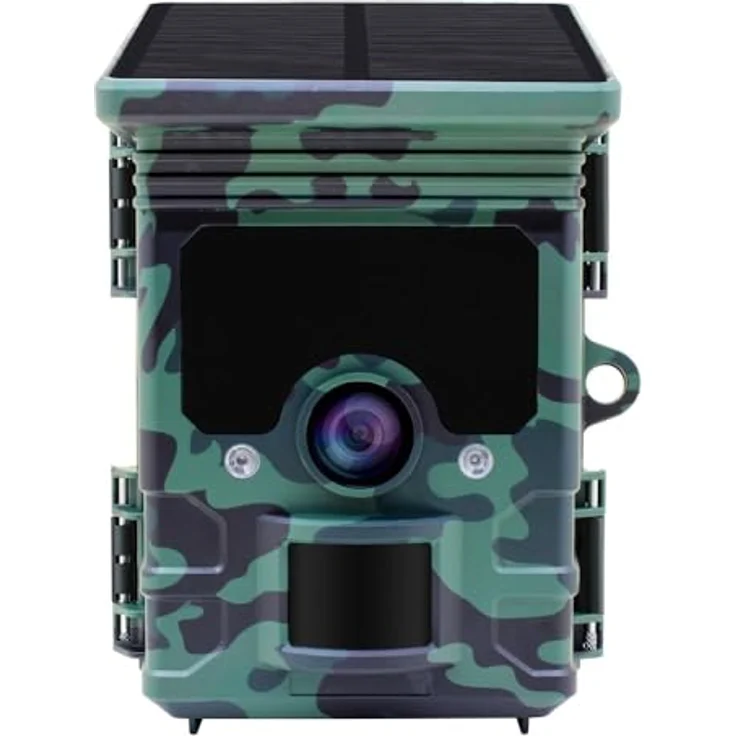 Camouflage Wildkamera EZ-Solar, Überwachungskamera mit Solarbetrieb und Camouflage-Design – Bild 1