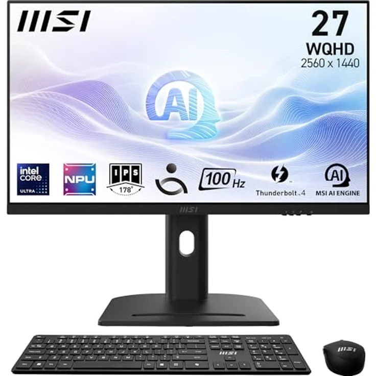 MSI Modern AM273QP AI 1UMG-409AT, All-in-One-PC mit 27" WQHD IPS-Panel, Intel Core Ultra 5, Thunderbolt 4 und Windows 11 Home – Bild 1