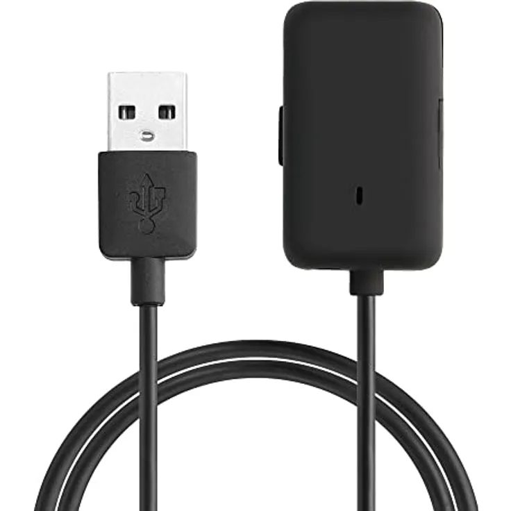 kwmobile Smartwatch Ladekabel für AfterShokz Xtrainerz AS700 / OpenSwim S700, USB Aufladekabel in Schwarz, 100 cm lang, ideal als Ersatz- und Reiseladekabel