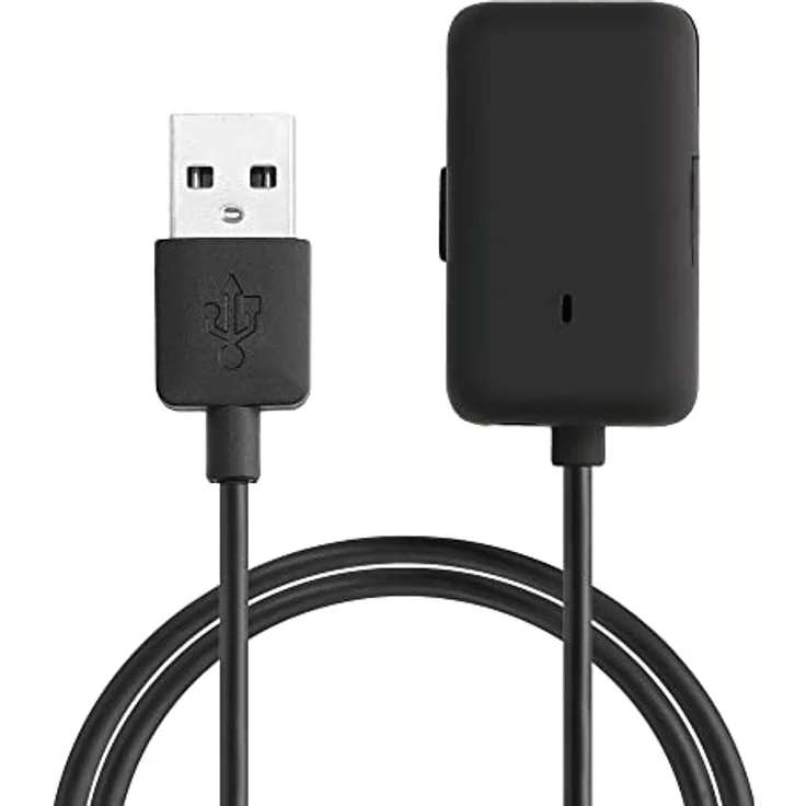 kwmobile Smartwatch Ladekabel für AfterShokz Xtrainerz AS700 / OpenSwim S700, USB Aufladekabel in Schwarz, 100 cm lang, ideal als Ersatz- und Reiseladekabel – Bild 1