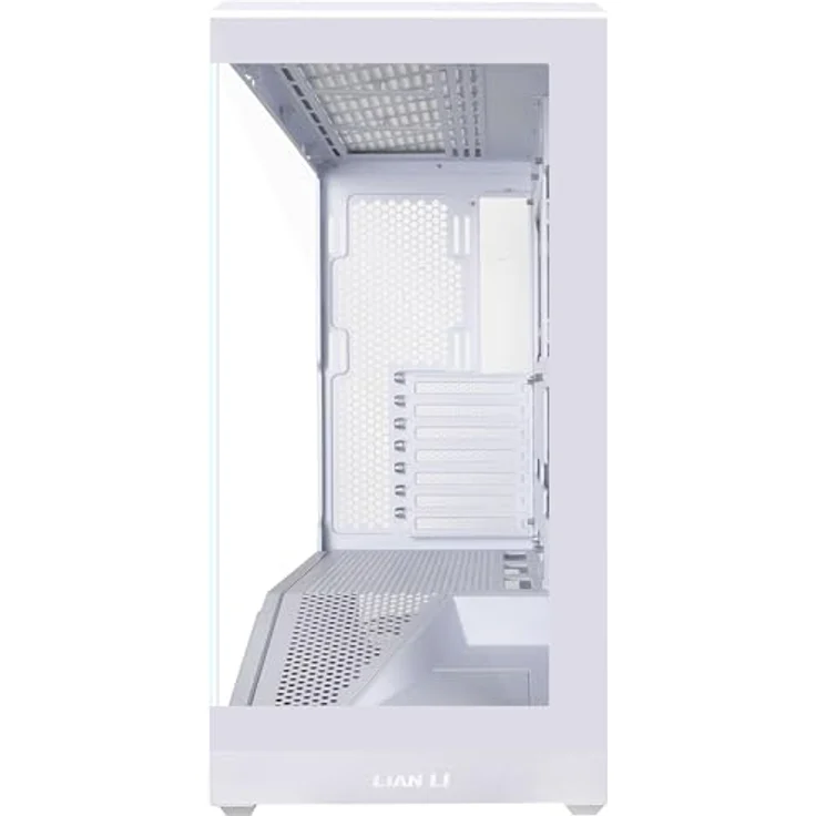 Lian-Li Vector V100 Midi-Tower PC-Gehäuse, ATX/E-ATX, RGB, Tempered Glass, weiss, bis zu 9 Lüfterplätze – Bild 5